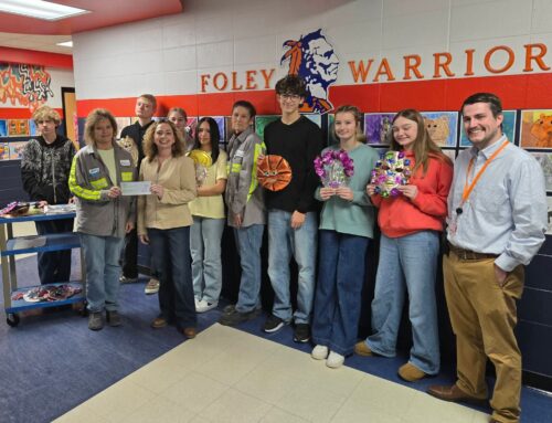 Local Partnership Shines: Sims Alumisource Sponsors Art Project at Foley Middle School
