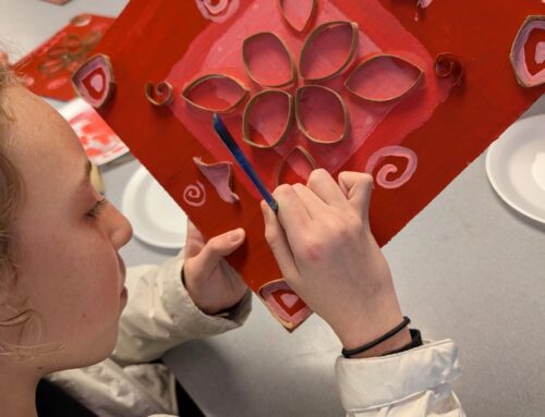 From Recycled to Radiant: 6th Grade Radial Relief Sculptures